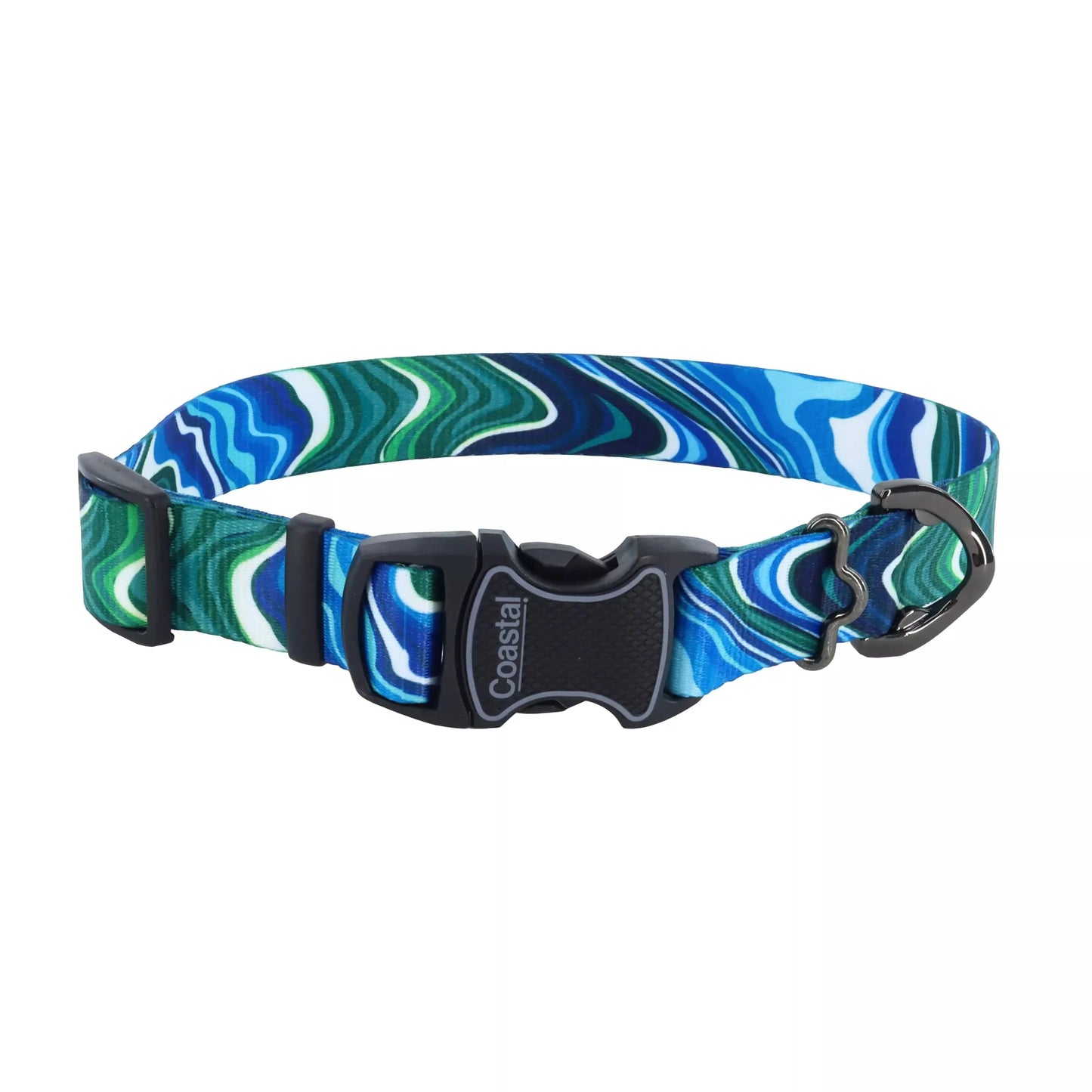 Coastal Pet Products Inspire Adjustable Fashion Dog Collar in Malachite Magic