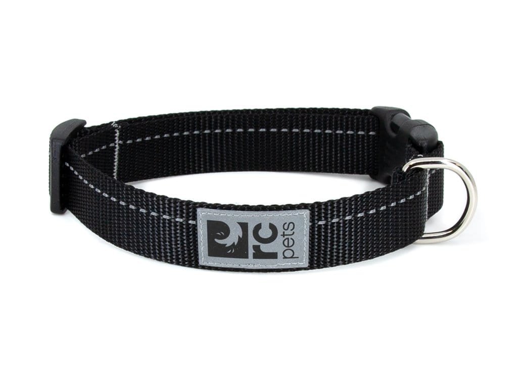 RC Pets Clip Primary Collar Black for Dogs