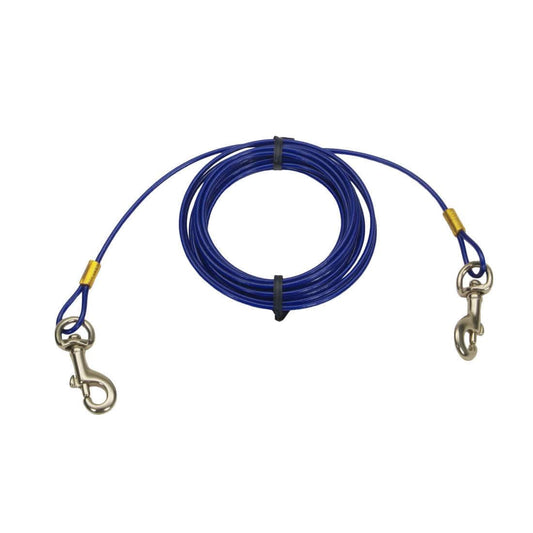 Coastal Pet Products Titan Medium Cable Dog Tie Out in Blue